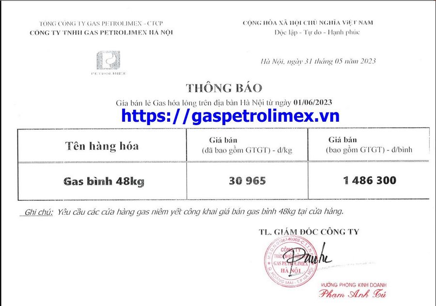 Giá Gas Petrolimex Cập Nhật Liên Tục Hàng Ngày - Lh 024 3678 9999